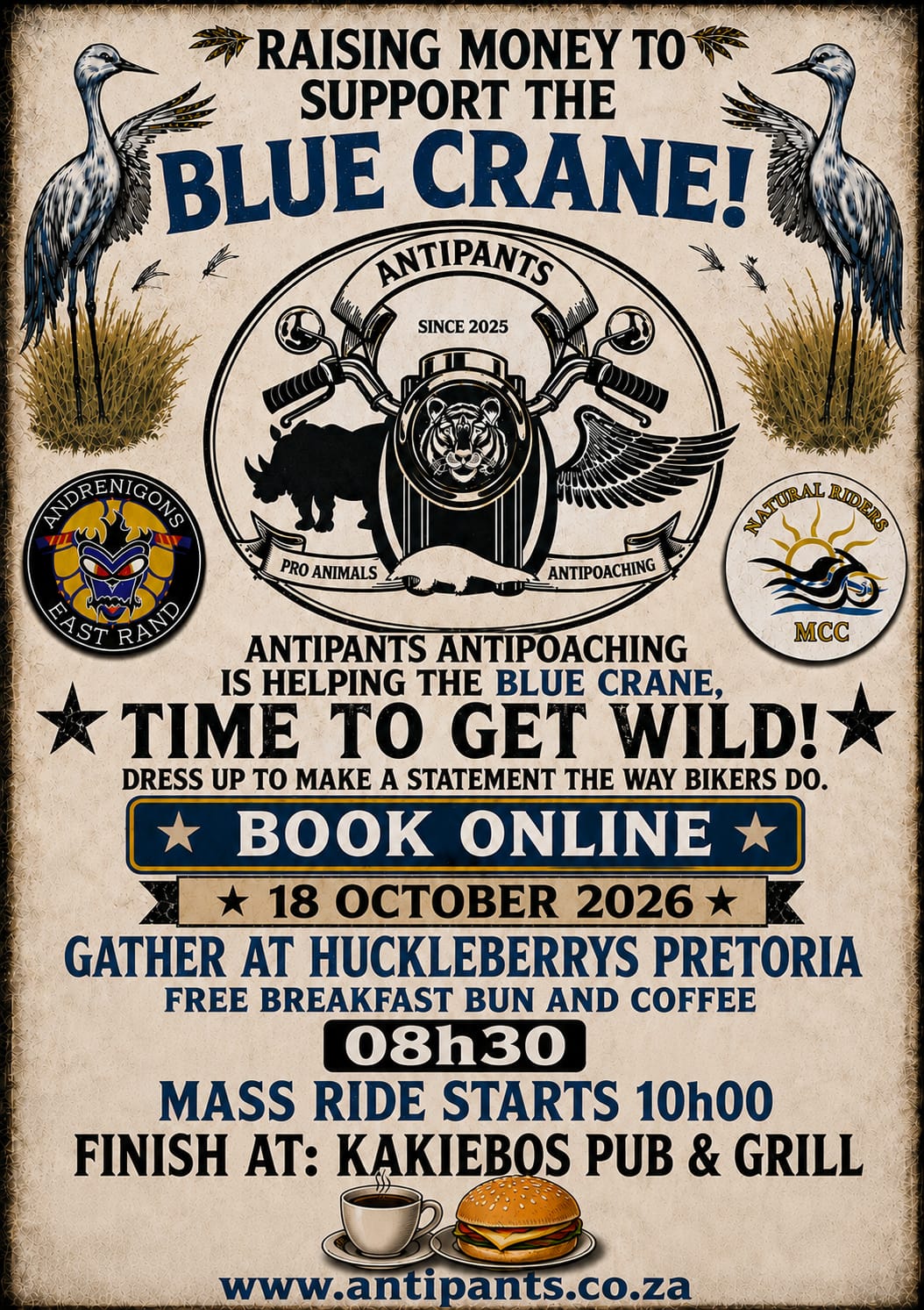Antipants Blue Crane Run