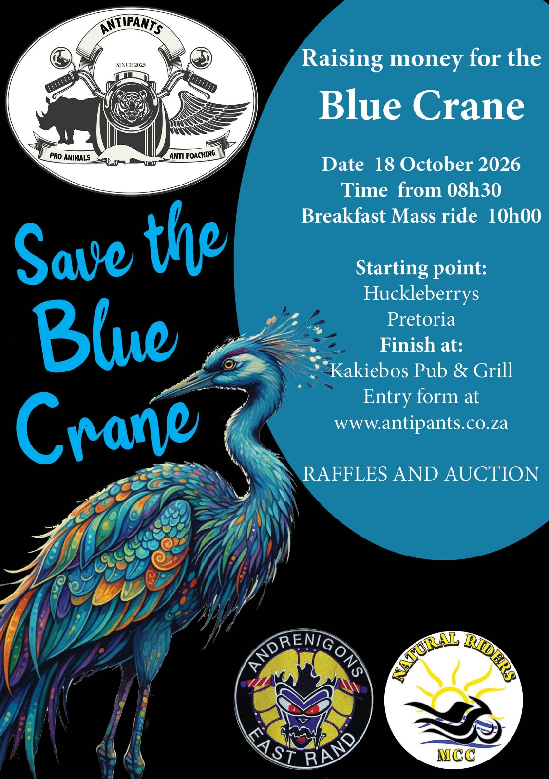 Save The Blue Crane – Next Biker’s Run